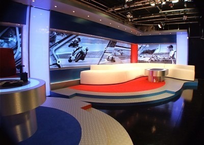 eye-catching design - production set design British Eurosport