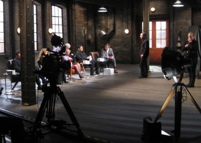 eye-catching design - production set design for Dragons' Den