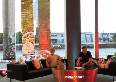 eye-catching design - Production Set Design BBC Commonwealth Games Glasgow 2014